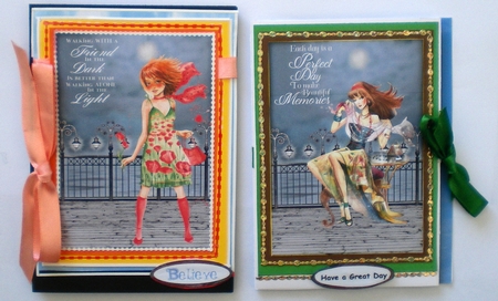 2 lady toppers by Pamela Horton