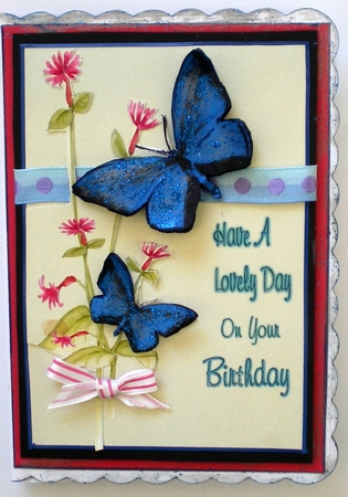 Birthday  Butterfly by Pamela Horton