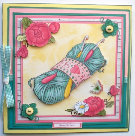 Handmade with love mini kit & decoupage by Pamela Horton