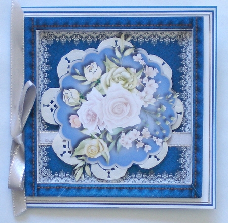 Beautiful Denum and Roses by Pamela Horton