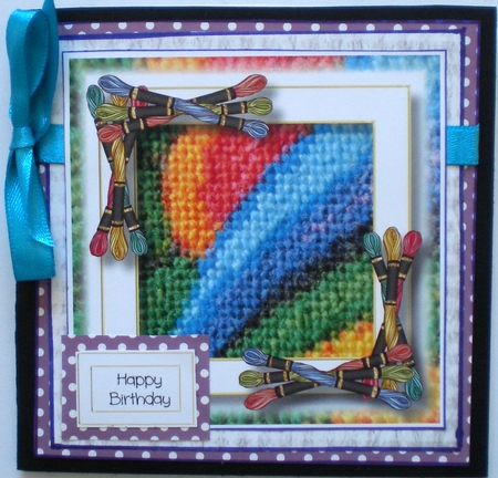 Close Up Cross Stitch 3 8x8 by Pamela Horton