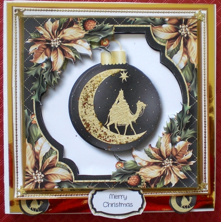 Christmas Crescent Moon - Wise Man 8x8 by Pamela Horton
