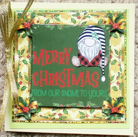 from our Gnome to yours gold frame by Pamela Horton
