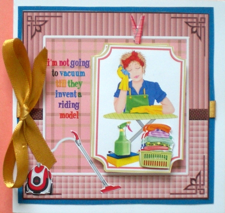 Im not going to vacuum card front 1 by Pamela Horton