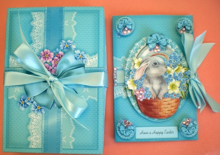 Easter Egg Card Egg And Gift Box 3 by Pamela Horton
