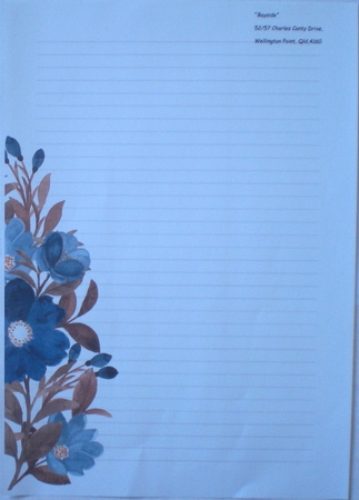 KPD202103c037-Stationary-lined-FloralBlueBrown by Pamela Horton