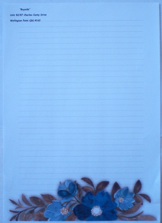 KPD202103c037-Stationary-lined-FloralBlueBrown by Pamela Horton
