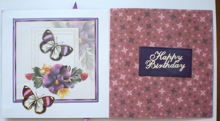 Pansy Perfect - Square Card with Step-by-Steo by Pamela Horton