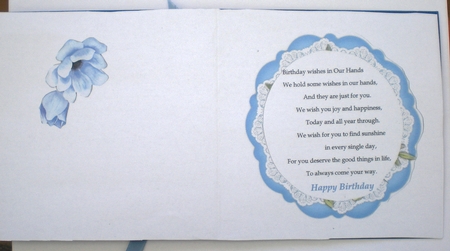 Beautiful Blue Anemonie Topper by Pamela Horton