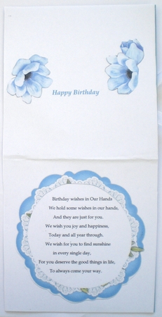 Beautiful Blue Anemonie Topper by Pamela Horton