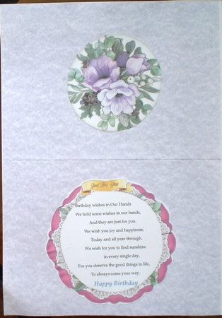Beautiful Lilac Anemonie Topper by Pamela Horton
