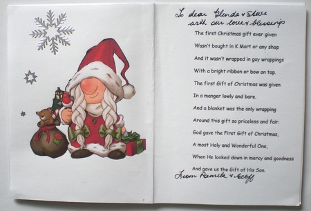 Mrs Christmas Gnome A4 by Pamela Horton