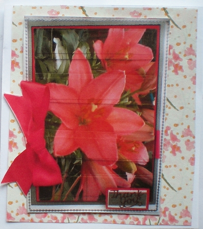 Pink Lily Panel by Pamela Horton