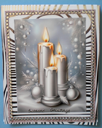 Christmas in Silver A4 by Pamela Horton