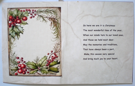 Christmas Card with Winter Graphic by Pamela Horton