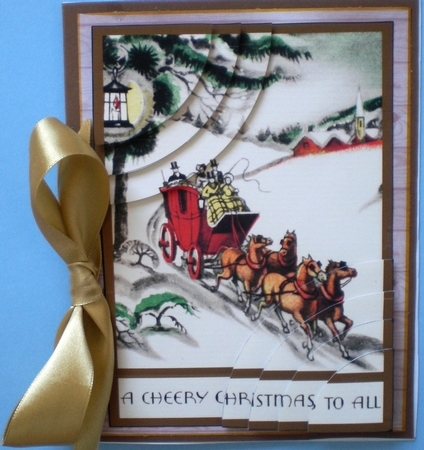 Vintage Cheery Christmas Duo Corner Stacker by Pamela Horton