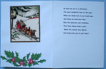 Vintage Cheery Christmas Duo Corner Stacker by Pamela Horton