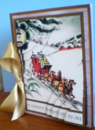 Vintage Cheery Christmas Duo Corner Stacker by Pamela Horton