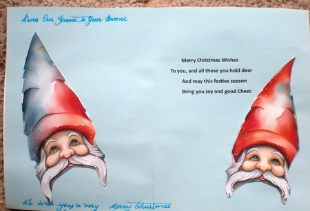 Christmas Watercolour Gnomes A4 by Pamela Horton