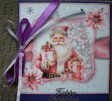 Pink Father Christmas Mini Kit   by Pamela Horton