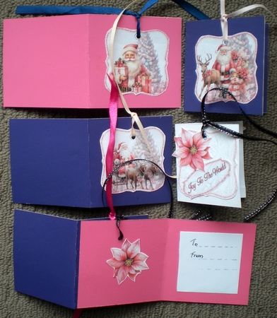 Pink Father Christmas Mini Kit   by Pamela Horton