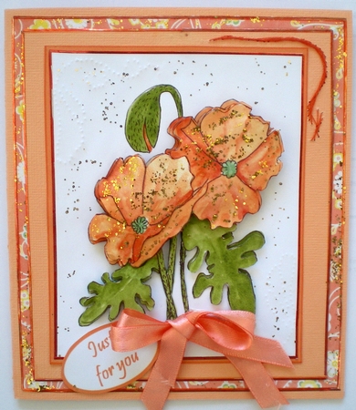 Poppy Topper with Paper Pricking by Pamela Horton