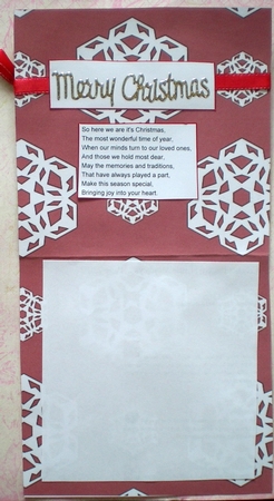 White Christmas Snowflakes Backing Paper by Pamela Horton