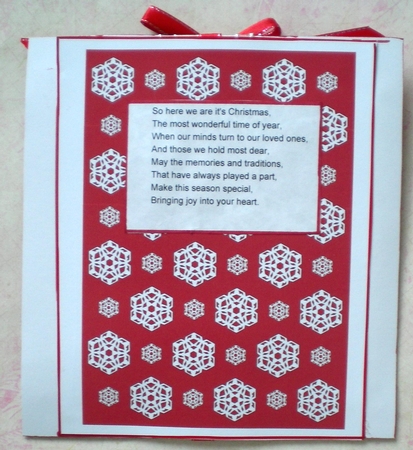 White Christmas Snowflakes Backing Paper by Pamela Horton