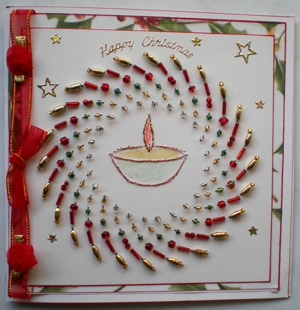 Ed017 Christmas Candle by Pamela Horton
