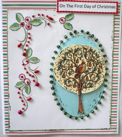 Ed037 Floral Border by Pamela Horton