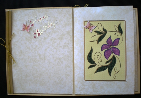Swirly Flower & Butterfly Various Occasions Topper 10 by Pamela Horton