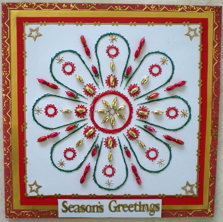 Ed049 Christmas Mandala by Pamela Horton