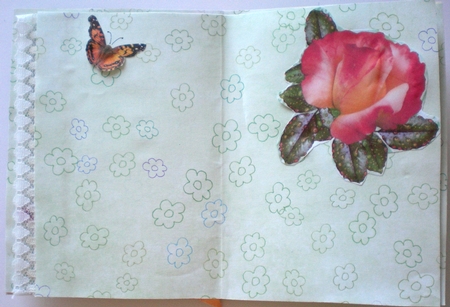 Butterfly and Roses for Mum by Pamela Horton