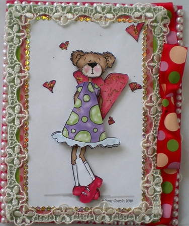 Crafty Bob's Sassy Cheryl Single: Beary Valentine by Pamela Horton