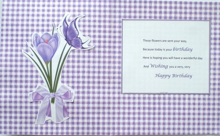 Blue Crocus Decoupage by Pamela Horton