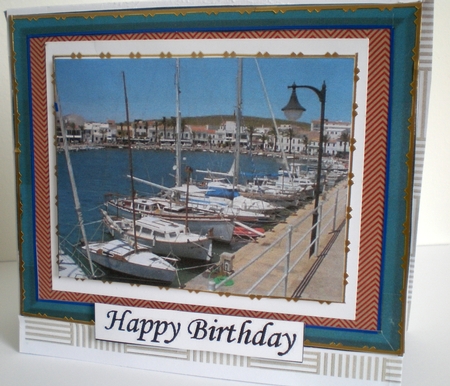 2 Harbour Toppers Card - with Matching Tags by Pamela Horton