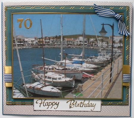 2 Harbour Toppers Card - with Matching Tags by Pamela Horton