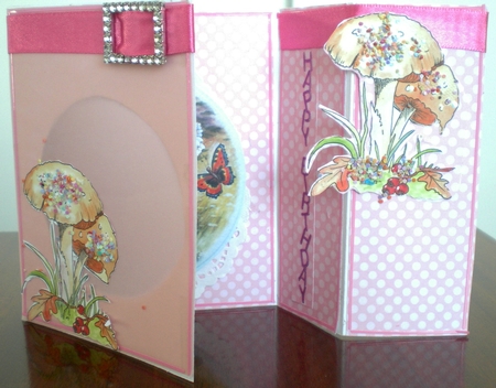 Mushrooms Digital Stamp with Watercoloured Version Too by Pamela Horton
