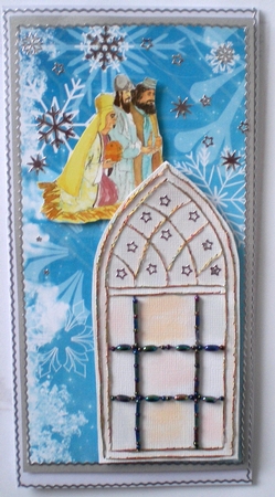 Ed110 Christmas Churchwindow by Pamela Horton
