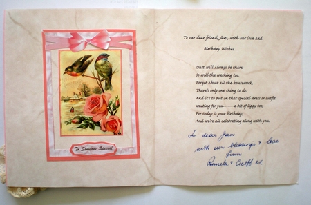 Lovely Vintage Birds and Roses  by Pamela Horton