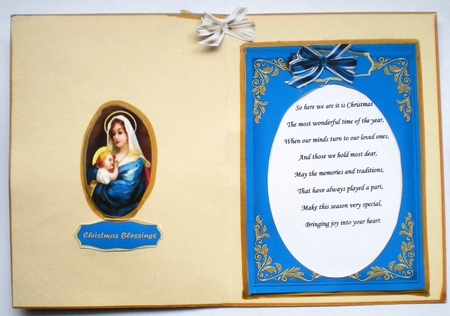 Beautiful Baby Jesus and Mary in a Oval Frame by Pamela Horton