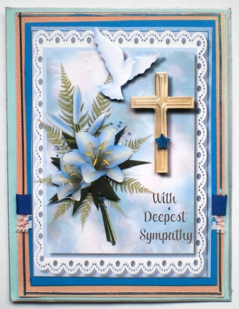 Sympathy, Topper and Incert in Blue  by Pamela Horton