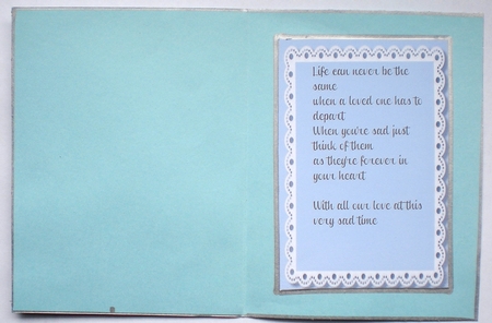 Sympathy, Topper and Incert in Blue  by Pamela Horton