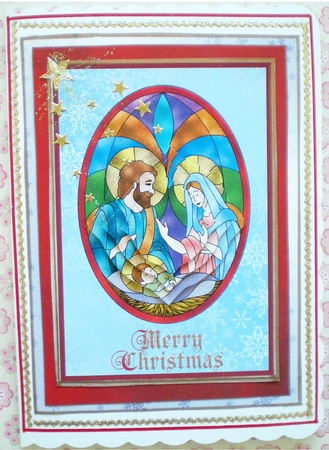 Christmas Nativity Splendid Pyramid 3 by Pamela Horton