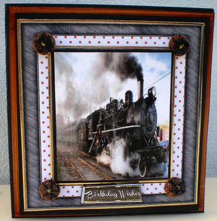 Lovely Steam Train and Coaches  by Pamela Horton