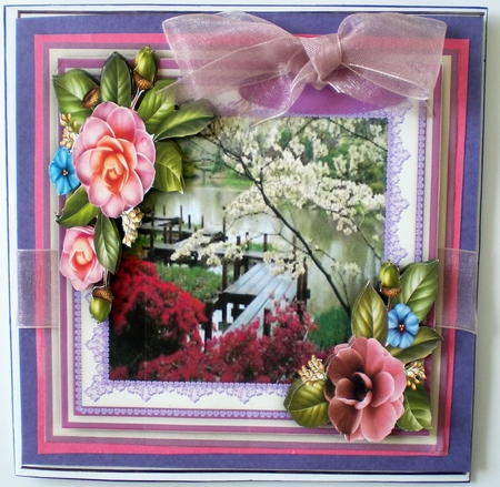Lovely Japanese Garden and Camellias by Pamela Horton