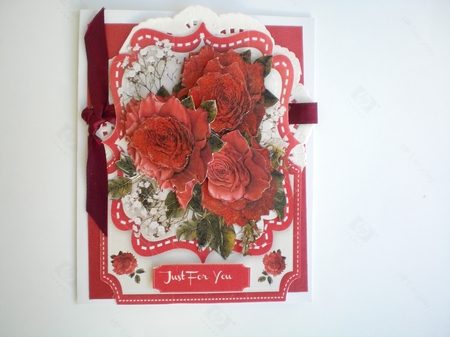 Over The Edge  Bracket, Beautiful Red roses  by Pamela Horton