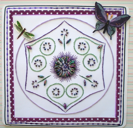 ED158 Floral mandala by Pamela Horton