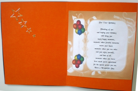 5x7 Card Topper and Decoupage 19th Birthday Basketball Theme  by Pamela Horton