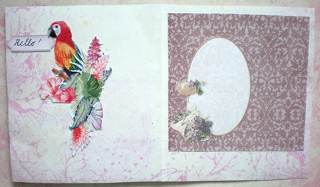 Tropical Parrot and Foliage  by Pamela Horton